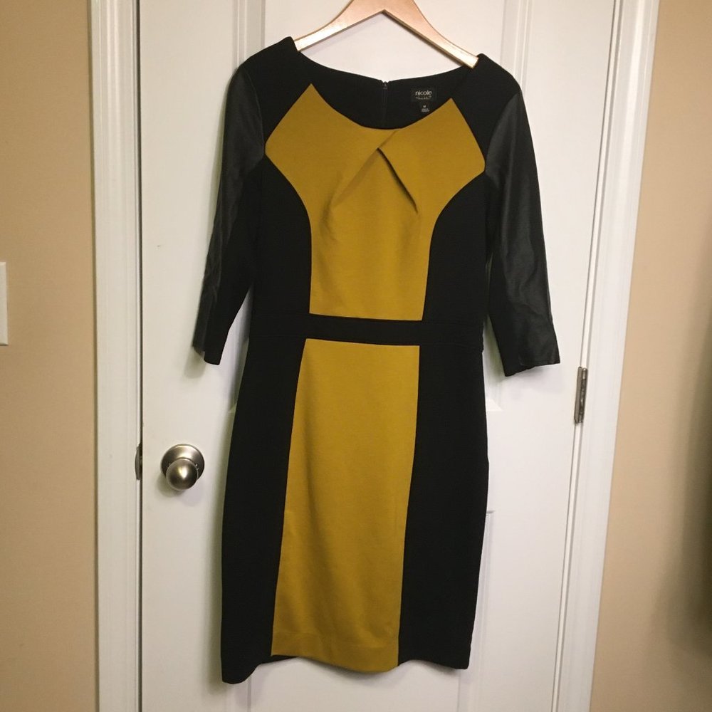 Nicole by Nicole Miller Colorblock Career Dress M